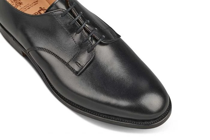 Wiltshire Plain Derby City Shoe - Black 2 Wiltshire Plain Derby City Shoe - Black - Image 2
