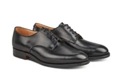 Wiltshire Plain Derby City Shoe - Black 7 Wiltshire Plain Derby City Shoe - Black -R E Tricker Ltd wiltshire plain derby city shoe black 612444