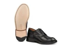 Woodstock Plain Derby Shoe - Black -R E Tricker Ltd woodstock plain derby shoe black 363600