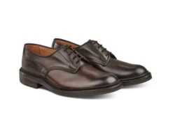 Woodstock Derby Shoe - Espresso Burnished -R E Tricker Ltd woodstock plain derby shoe espresso burnished 626288