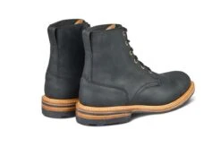 Wychwood Logger Boot - Black Horween Chamois (Tricker's Exclusive) -R E Tricker Ltd wychwood logger boot black horween chamois 712207