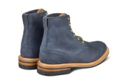 Wychwood Logger Boot - Navy Horween Chamois (Tricker's Exclusive) -R E Tricker Ltd wychwood logger boot navy horween chamois 140463